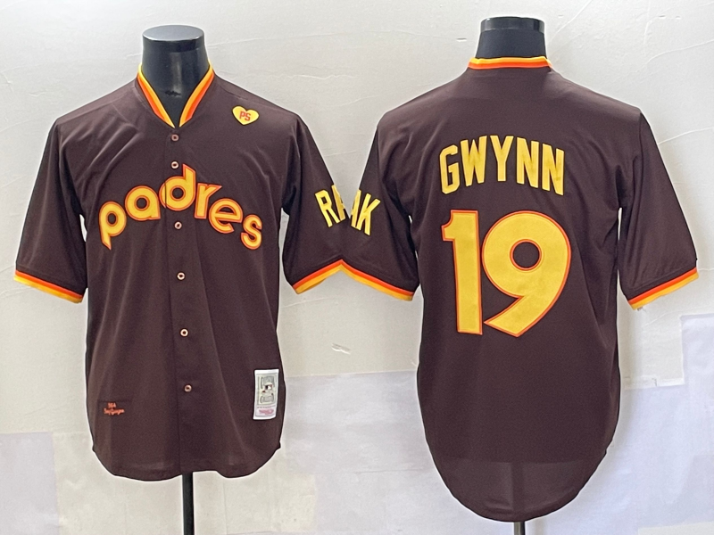 Men San Diego Padres #19 Gwynn brown Nike 2025 MLB Jersey 008